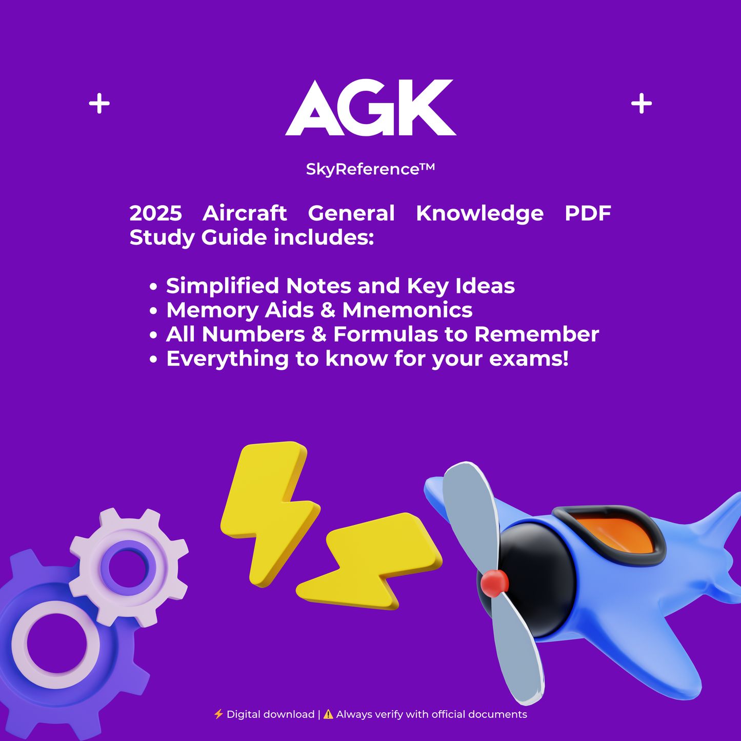 Aircraft General Knowledge Study Guide & Notes