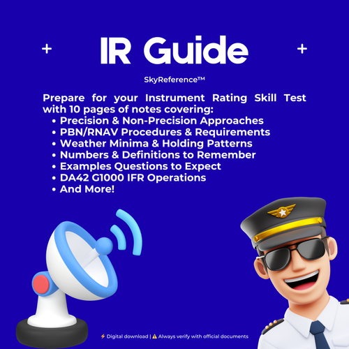 Instrument Rating Skill Test Study Guide & Notes