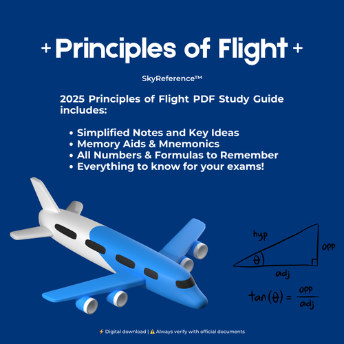 Principles of Flight Study Guide & Notes